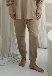 slit hem relax pants