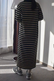 stripe long dress