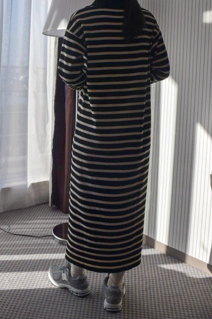 〈OUTLET品〉stripe long dress