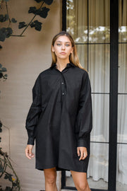 dolman shirt one-piece (black)