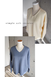 simple soft sweater ( 2 colour )