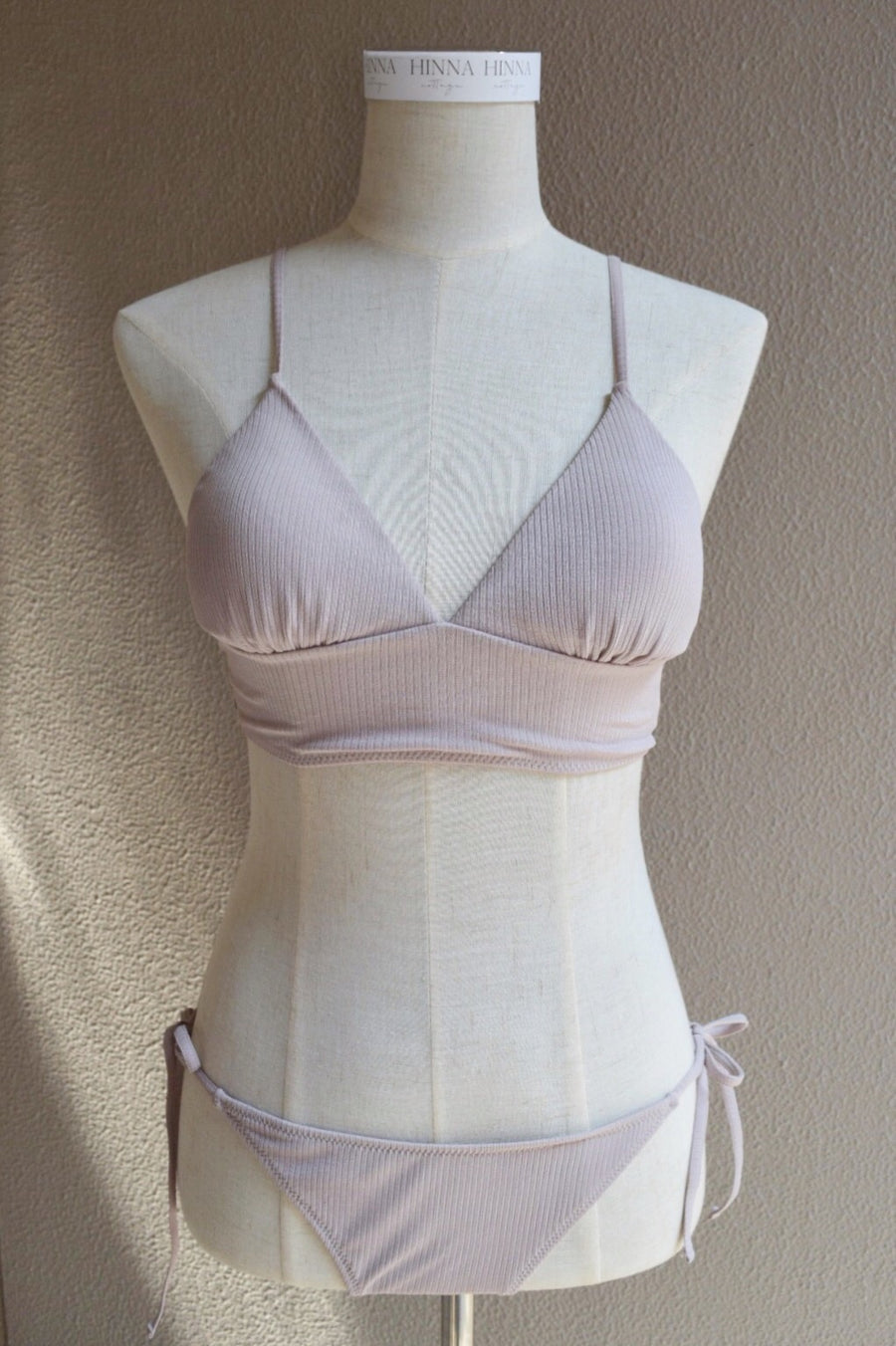 Triangle bikini - rose beige