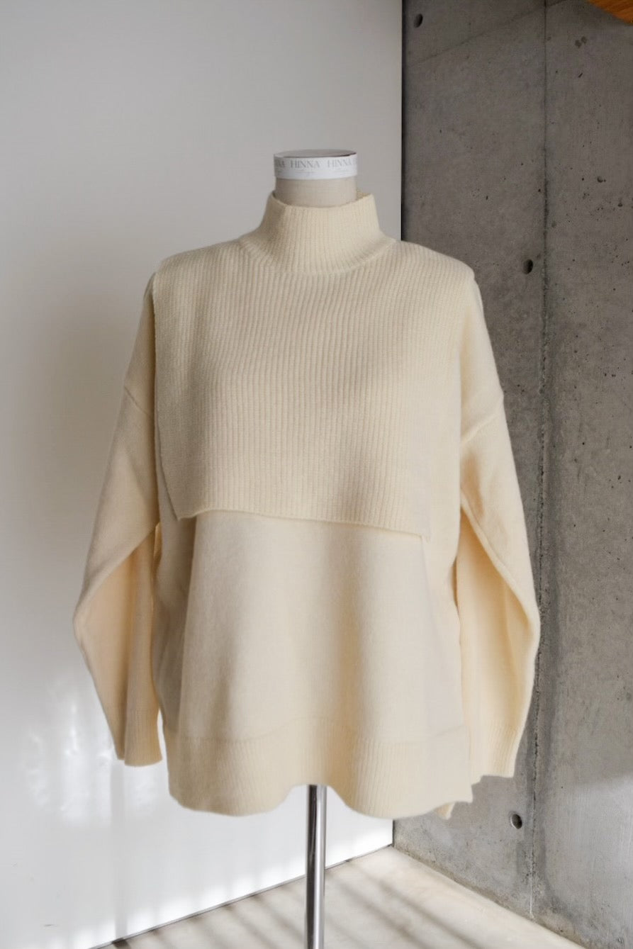 3way layer knit tops (2colour)
