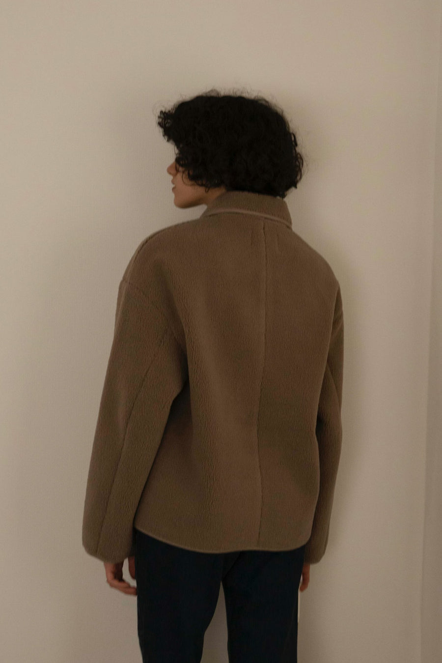 boa jacket - brown