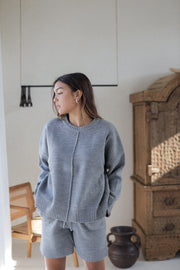 cozy knit setup - grey